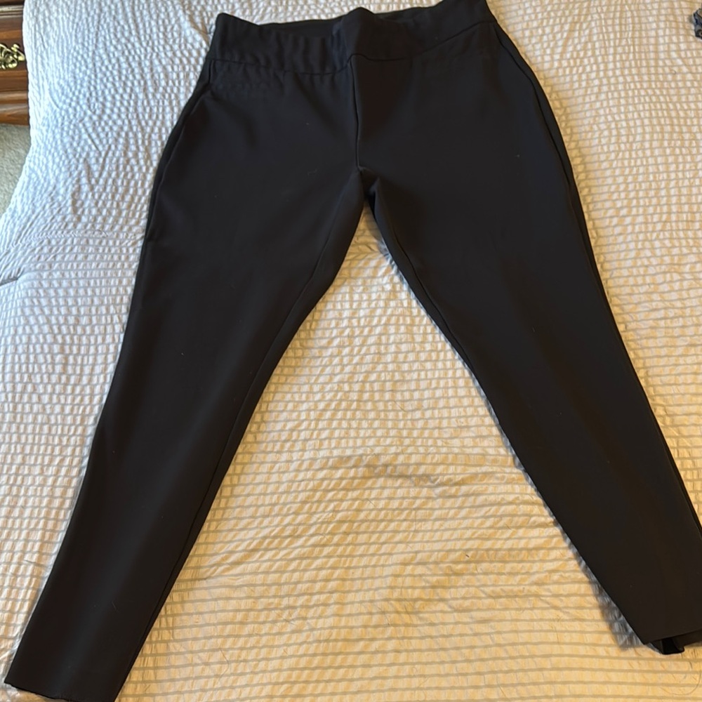 Dalia Black Straight Leg Pants